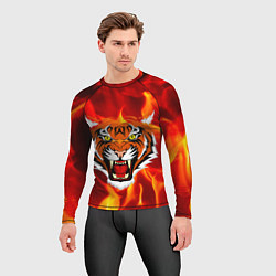 Рашгард мужской Fire Tiger Face 2022, цвет: 3D-принт — фото 2