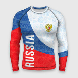 Рашгард мужской RUSSIA SPORT STYLE РОССИЯ СПОРТИВНЫЙ СТИЛЬ, цвет: 3D-принт