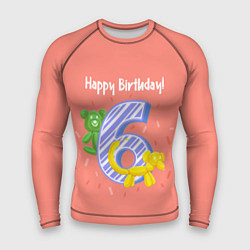 Рашгард мужской Шестой день рождения, цвет: 3D-принт