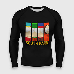 Рашгард мужской South Park - Южный парк главные герои, цвет: 3D-принт
