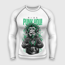 Рашгард мужской Punk you!, цвет: 3D-принт