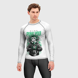 Рашгард мужской Punk you!, цвет: 3D-принт — фото 2