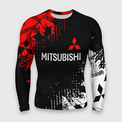 Рашгард мужской Mitsubishi Sport Pattern, цвет: 3D-принт