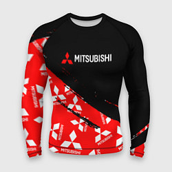 Рашгард мужской Mitsubishi - Диагональ паттерн, цвет: 3D-принт
