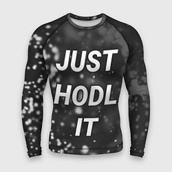 Рашгард мужской CRYPTO - JUST HODL IT Частицы, цвет: 3D-принт