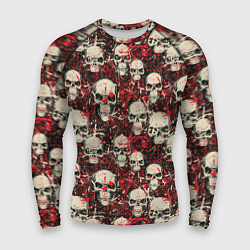 Рашгард мужской Кровавые Черепа Skulls, цвет: 3D-принт