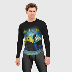 Рашгард мужской Doodle in spaceship, цвет: 3D-принт — фото 2