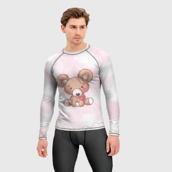 Рашгард мужской Плюшевый мишка игрушка, цвет: 3D-принт — фото 2