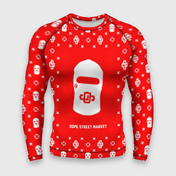 Рашгард мужской Узор Red Dope Ski Mask Dope Street Market, цвет: 3D-принт