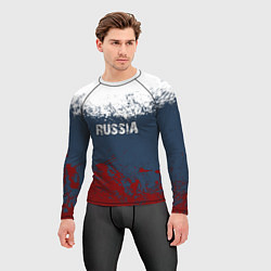 Рашгард мужской Россия - краски, цвет: 3D-принт — фото 2