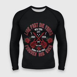 Рашгард мужской Rock and Roll навсегда, цвет: 3D-принт