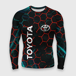 Рашгард мужской Toyota соты, цвет: 3D-принт