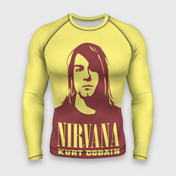 Рашгард мужской Nirvana - Kurt Cobain, цвет: 3D-принт