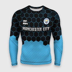Рашгард мужской MANCHESTER CITY Manchester City Соты, цвет: 3D-принт