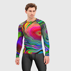 Рашгард мужской Expressive pattern Neon, цвет: 3D-принт — фото 2