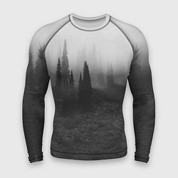 Рашгард мужской Туманный лес - туман, цвет: 3D-принт
