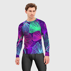 Рашгард мужской Neon color pattern Fashion 2023, цвет: 3D-принт — фото 2