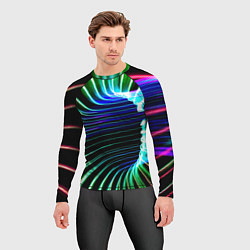Рашгард мужской Portal Fashion pattern Neon, цвет: 3D-принт — фото 2