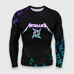 Мужской рашгард Metallica металлика neon
