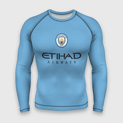 Рашгард мужской Грилиш Manchester City Манчестер Сити домашняя фор, цвет: 3D-принт