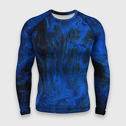 Рашгард мужской Синий абстрактный дым, цвет: 3D-принт