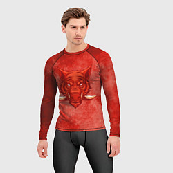 Рашгард мужской Красный кабан, цвет: 3D-принт — фото 2