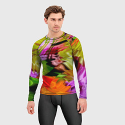 Рашгард мужской Разноцветная абстрактная композиция Лето Multi-col, цвет: 3D-принт — фото 2