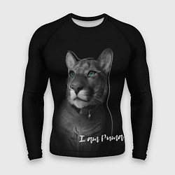 Рашгард мужской I am puma, цвет: 3D-принт