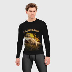 Рашгард мужской СалоЗавр - динозавр, цвет: 3D-принт — фото 2