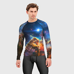 Рашгард мужской Бесконечное космическое пространство, цвет: 3D-принт — фото 2