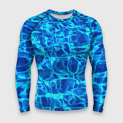 Рашгард мужской Текстура поверхности воды, цвет: 3D-принт
