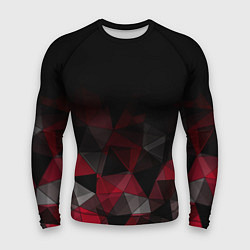 Рашгард мужской Черно-красный геометрический, цвет: 3D-принт