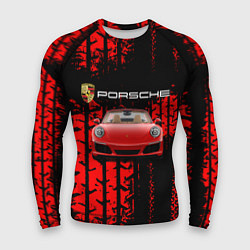 Рашгард мужской Porsche - авто, цвет: 3D-принт