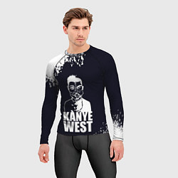 Рашгард мужской Kanye west - tuxtera брызги, цвет: 3D-принт — фото 2