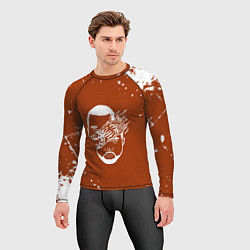 Рашгард мужской Kanye west - краска брызги, цвет: 3D-принт — фото 2