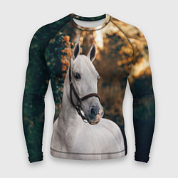 Рашгард мужской Белая лошадка, цвет: 3D-принт