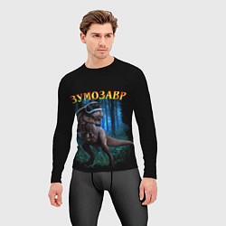 Рашгард мужской Зумозавр динозавр, цвет: 3D-принт — фото 2