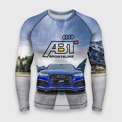 Рашгард мужской Audi ABT - sportsline на трассе, цвет: 3D-принт