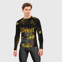 Рашгард мужской Slipknot Yellow Monster, цвет: 3D-принт — фото 2