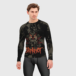 Рашгард мужской Slipknot dark satan, цвет: 3D-принт — фото 2