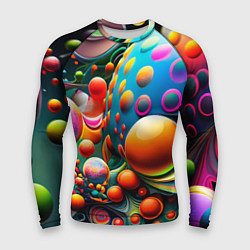 Рашгард мужской Абстрактные космические шары, цвет: 3D-принт