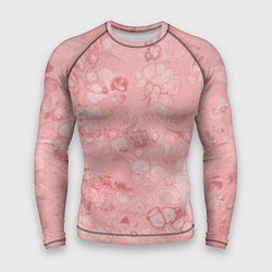 Рашгард мужской Розовые волны, цвет: 3D-принт