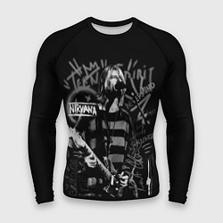 Рашгард мужской Nirvana teen spirit, цвет: 3D-принт