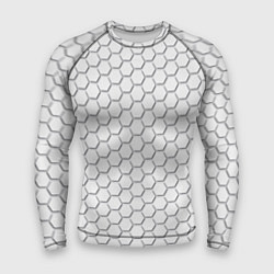 Рашгард мужской Белый ромб, цвет: 3D-принт