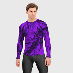 Рашгард мужской Фиолетовая фольга, цвет: 3D-принт — фото 2