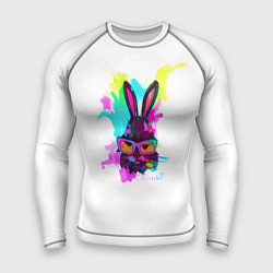 Рашгард мужской Rabbit casuall, цвет: 3D-принт