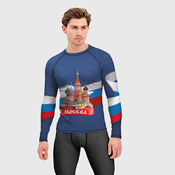 Рашгард мужской Москва Кремль, цвет: 3D-принт — фото 2
