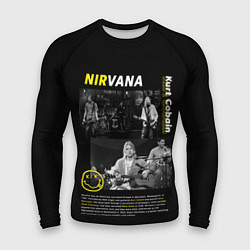 Рашгард мужской Nirvana bio, цвет: 3D-принт