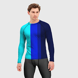 Рашгард мужской Контрастные вертикальные полосы, цвет: 3D-принт — фото 2