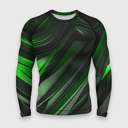 Мужской рашгард Green black abstract